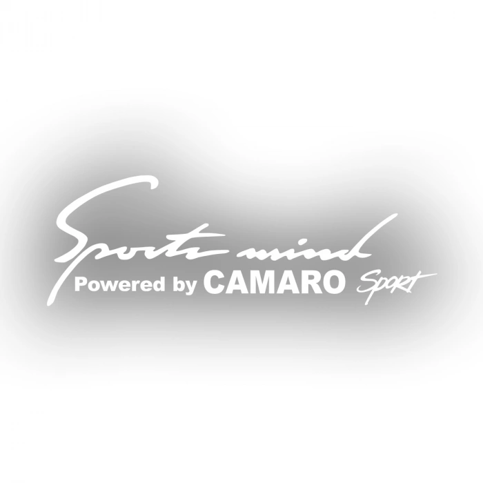 Sports Mind CHEVROLET CAMARO Sports Sticker 17x17 Cm Beyaz
