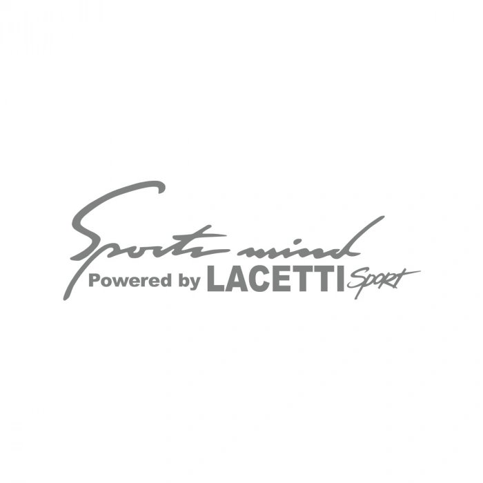 Sports Mind CHEVROLET LACETTI  Sports Sticker 17x17 Cm Gri
