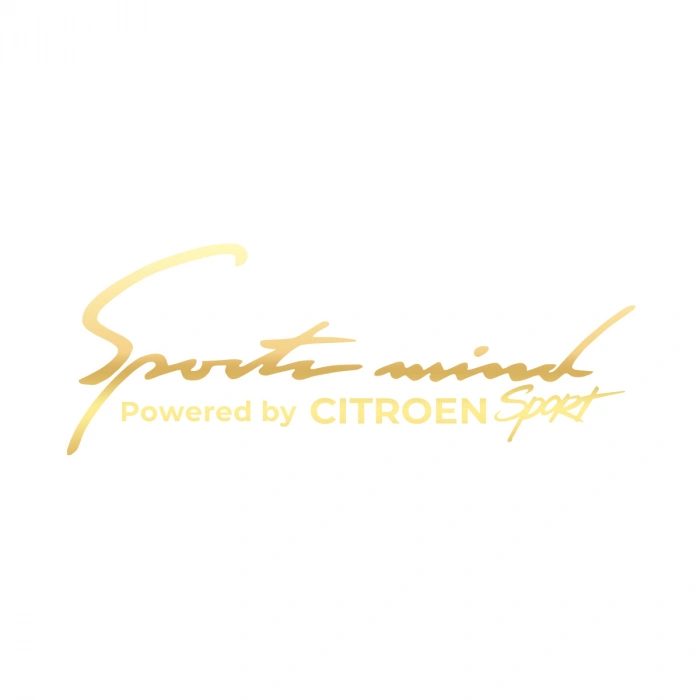 Sports Mind CITROEN Sports Sticker 17x17 Cm Gold