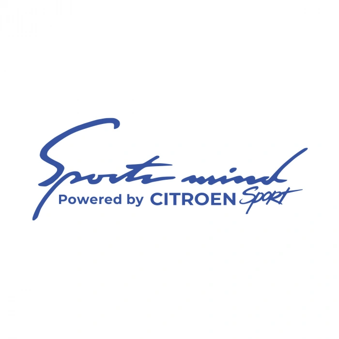 Sports Mind CITROEN Sports Sticker 17x17 Cm Mavi