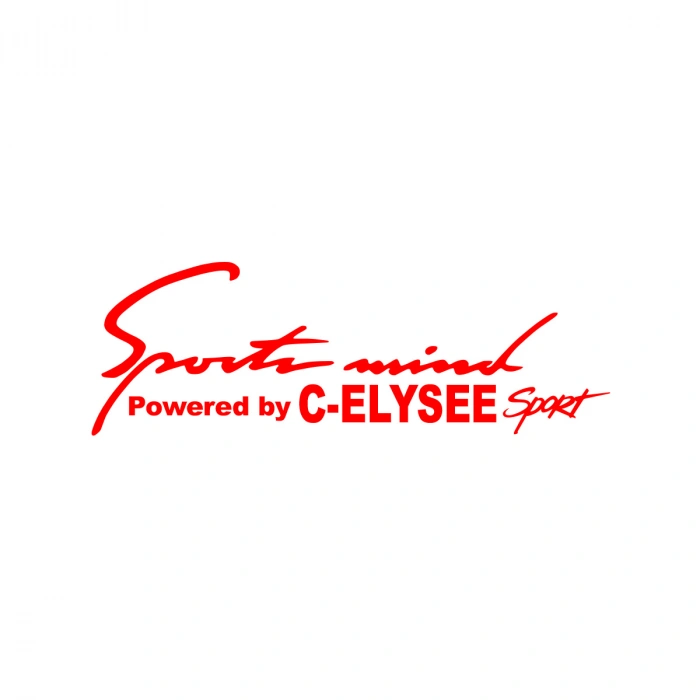 Sports Mind CITROEN C-ELYSE ESports Sticker 17x17 Cm Kırmızı