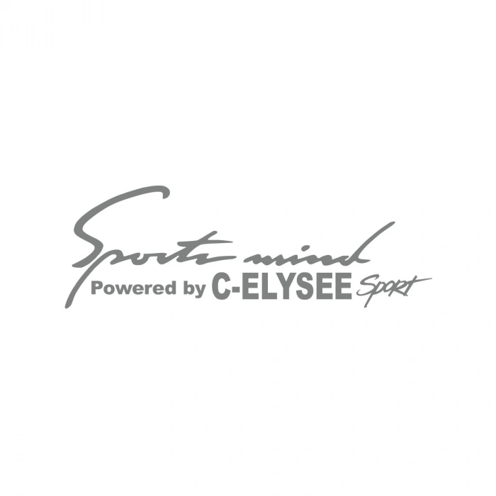 Sports Mind CITROEN C-ELYSE ESports Sticker 17x17 Cm Gri