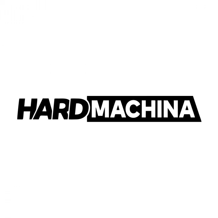 Hard Machine Sticker 17x17 Cm Siyah