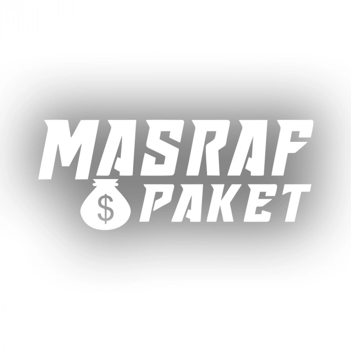Masraf Paket Sticker 17x17 Cm Beyaz