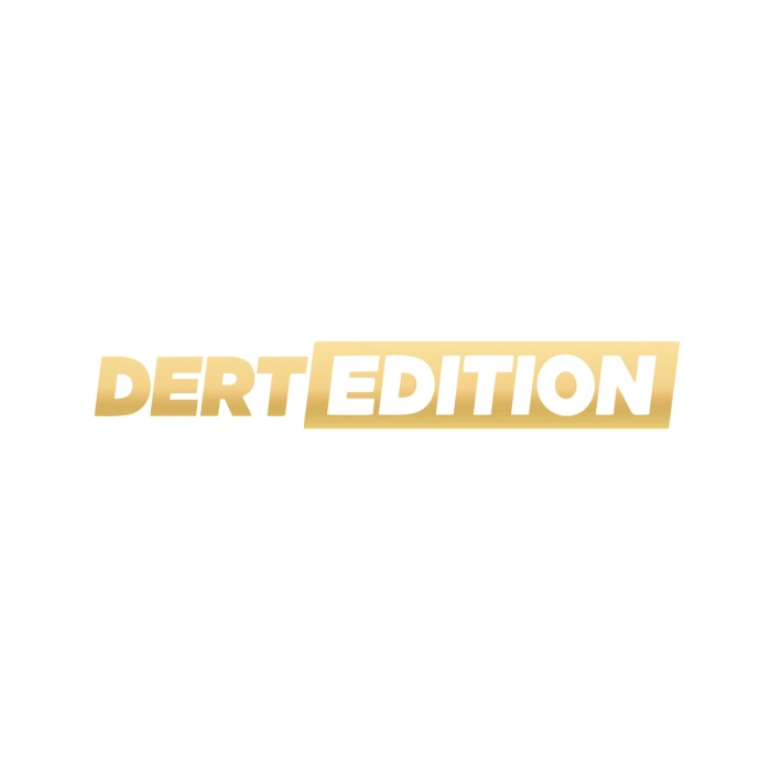 Dert Edition Oto Cam Sticker 17x17 Cm Gold