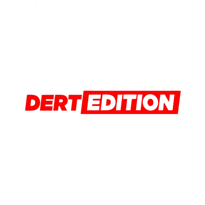 Dert Edition Oto Cam Sticker 17x17 Cm Kırmızı