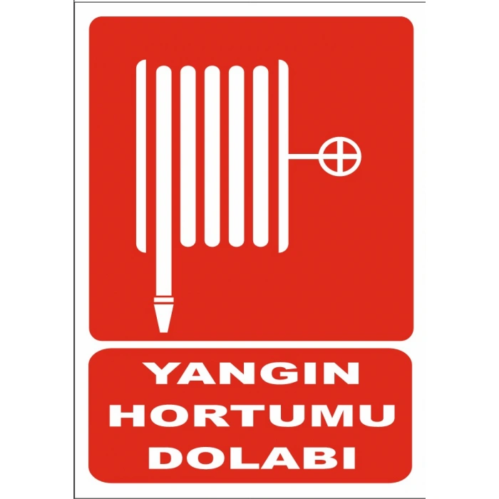 Yangın Hortum Dolabı Sticker 20X28 Cm