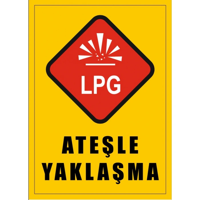 Ateşle Yaklaşma Sticker 20X28 Cm