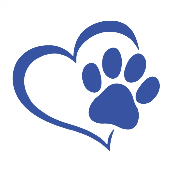 Kalpli Pati Sticker  17x17 Cm Mavi