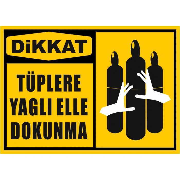 Tüplere Yağlı Elle Dokunma Sticker 20X28 Cm