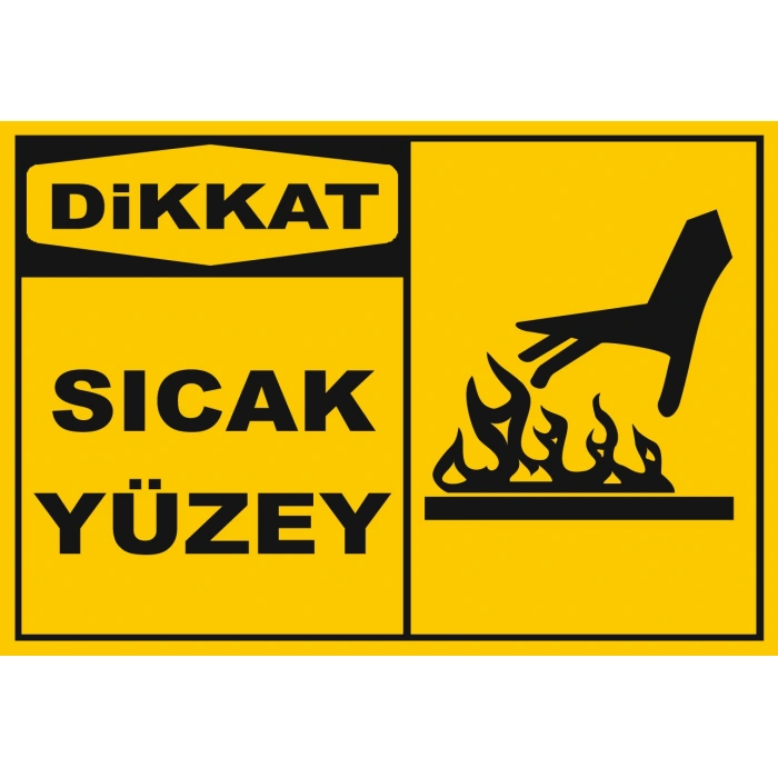 Sıcak Yüzey Sticker 20X28 Cm