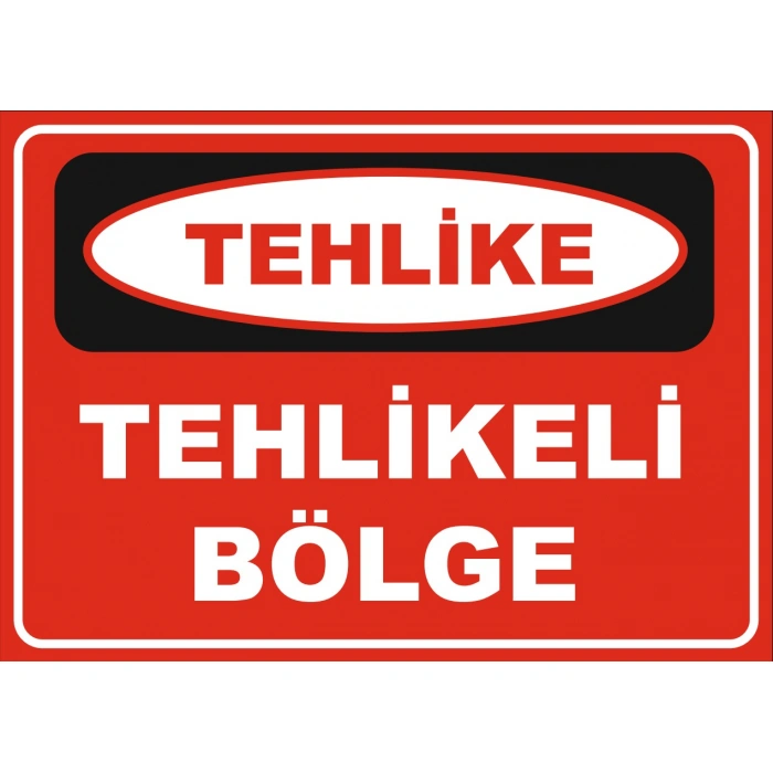 Girmek Tehlikeli ve Yasaktır Sticker 20X28 Cm