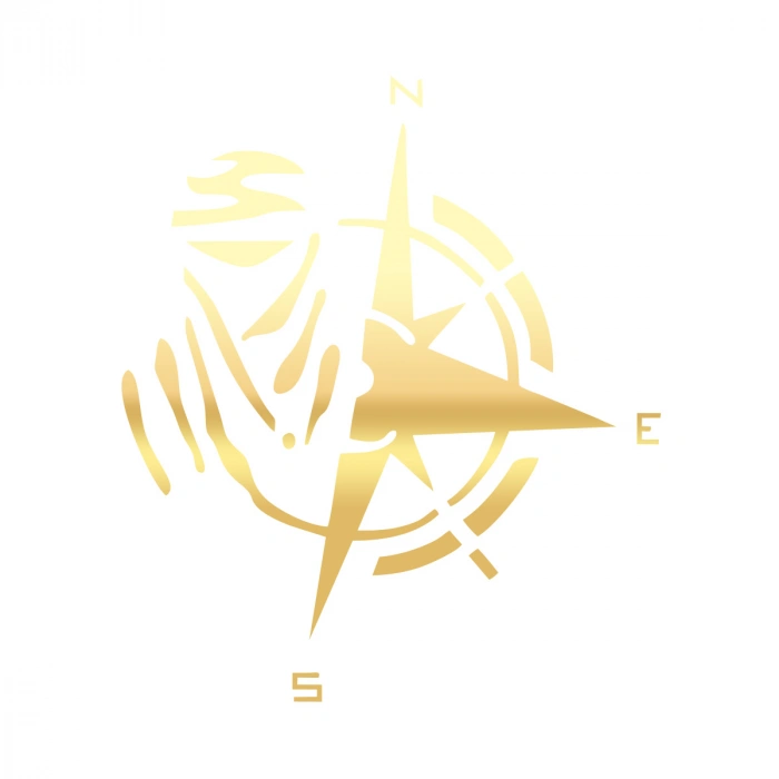 Dakar Pusula Sticker 17x17 Cm Gold