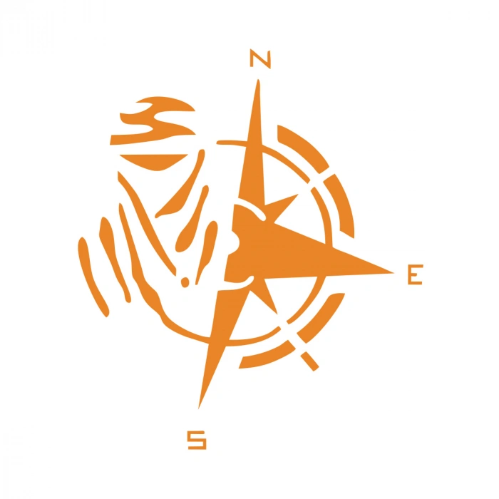 Dakar Pusula Sticker 17x17 Cm Turuncu