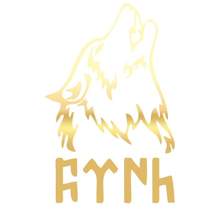 Bozkurt ve Türk Sticker 17x17 Cm Gold