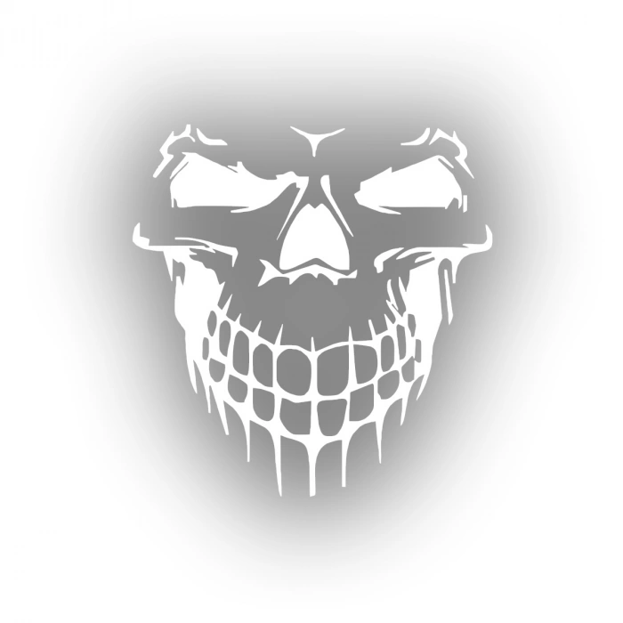 Kuru Kafa Sticker 17x17 Cm Beyaz