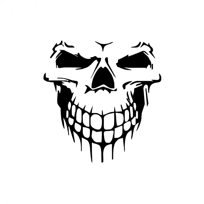 Kuru Kafa Sticker 17x17 Cm Siyah