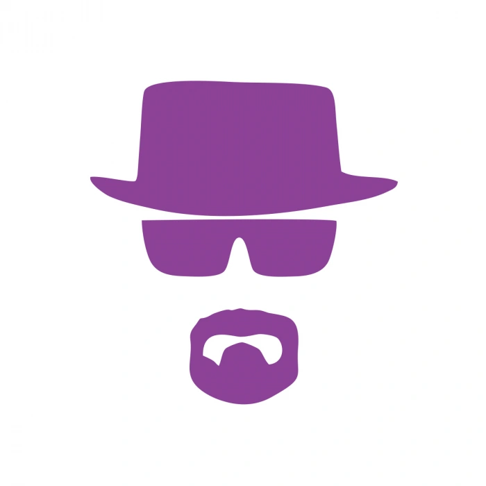 Mr. White Sticker 17x17 Cm Mor