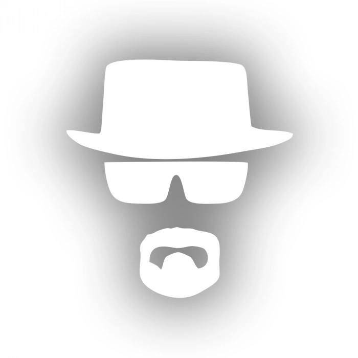 Mr. White Sticker 17x17 Cm Beyaz