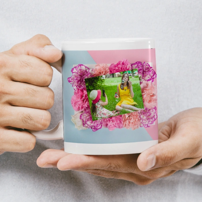 Anneler Günü Kişiye Özel Fotoğraf Baskılı Kupa