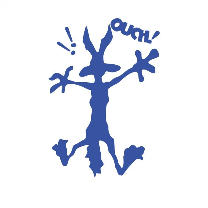 Bugs Bunny Araba Stickeri 17x17 Cm Mavi