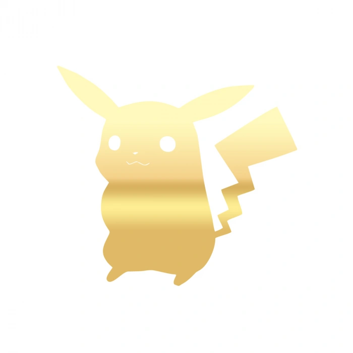 Pikachu Araba Stickeri 17x17 Cm Gold