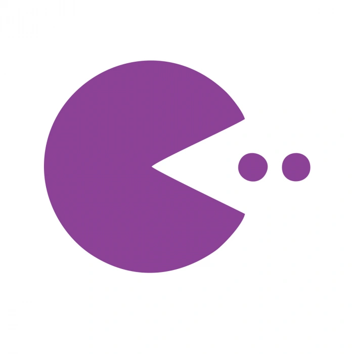 Pacman Araba 17x17 Cm Mor