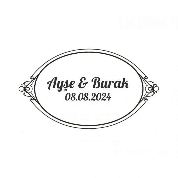 Yapraklı Kırmızı Meyveli Yuvarlak Etiket Kına Nişan Düğün 3x3 cm özel etiket / 50 adet sticker