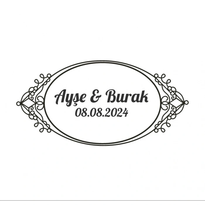 Kış Meyveli Yuvarlak Çelenk Etiketi Kına Nişan Düğün 3x3 cm özel etiket / 50 adet sticker