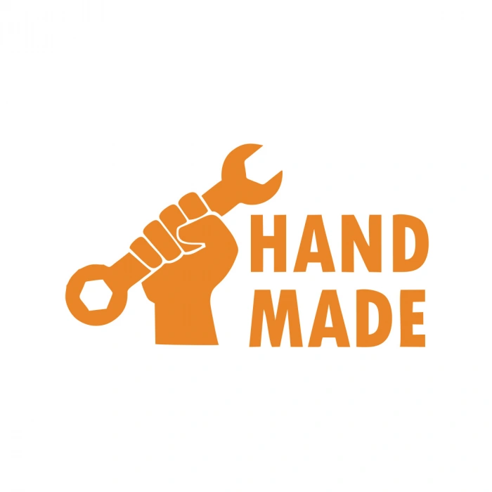 Hand Made Araba Stickeri 17x17 Cm Turuncu