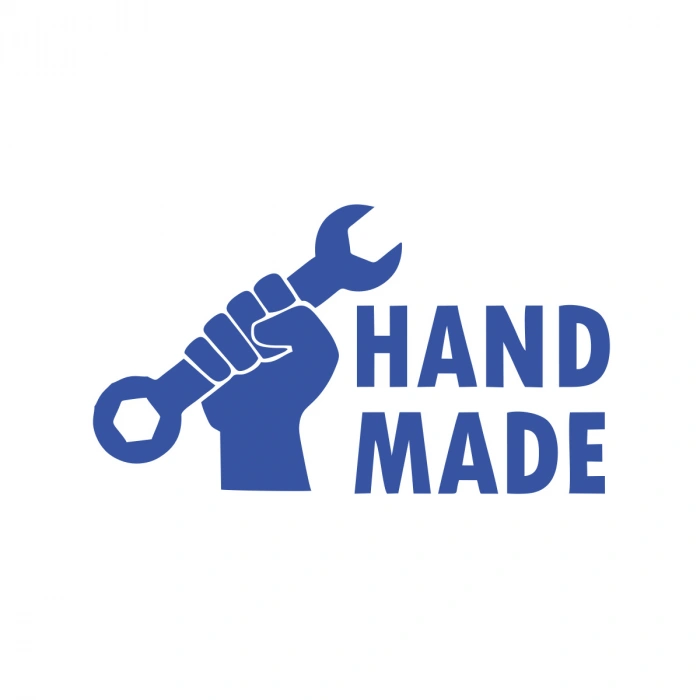 Hand Made Araba Stickeri 17x17 Cm Mavi