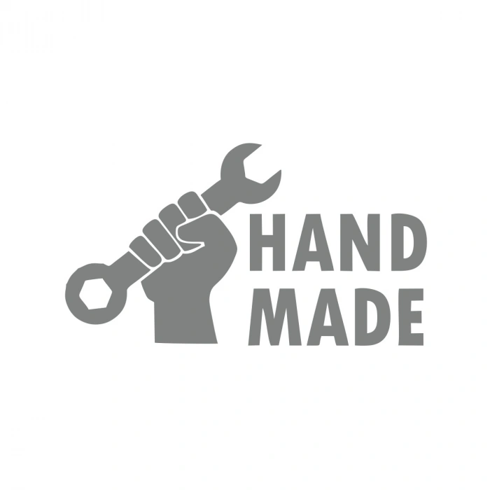 Hand Made Araba Stickeri 17x17 Cm Gri