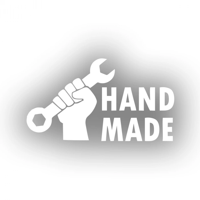 Hand Made Araba Stickeri 17x17 Cm Beyaz