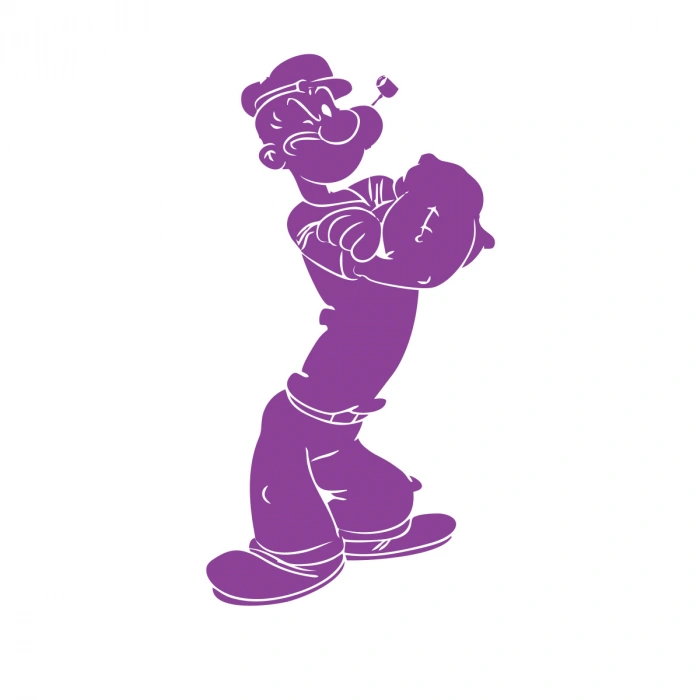 Temel Reis Araba Sticker 17x17 Cm Mor