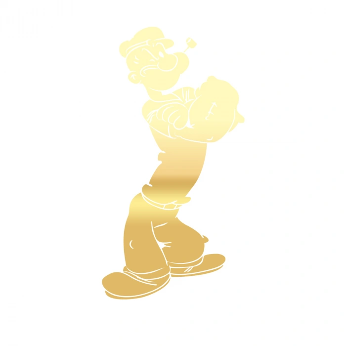 Temel Reis Araba Sticker 17x17 Cm Gold