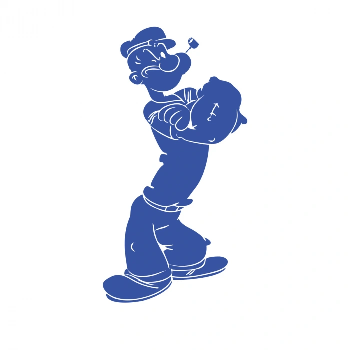 Temel Reis Araba Sticker 17x17 Cm Mavi