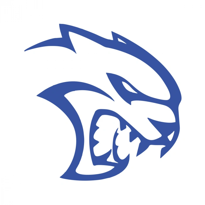 Kaplan Araba Sticker 17x17 Cm Mavi