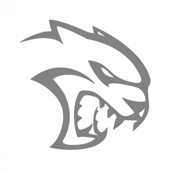 Kaplan Araba Sticker 17x17 Cm Gri