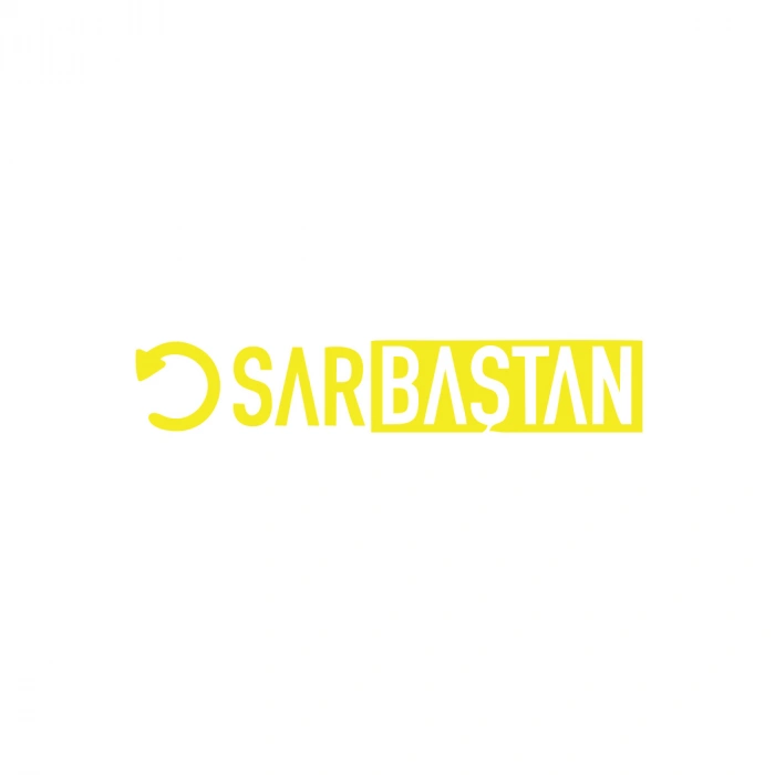 Sar Baştan Araba Sticker 17x17 Cm Sarı