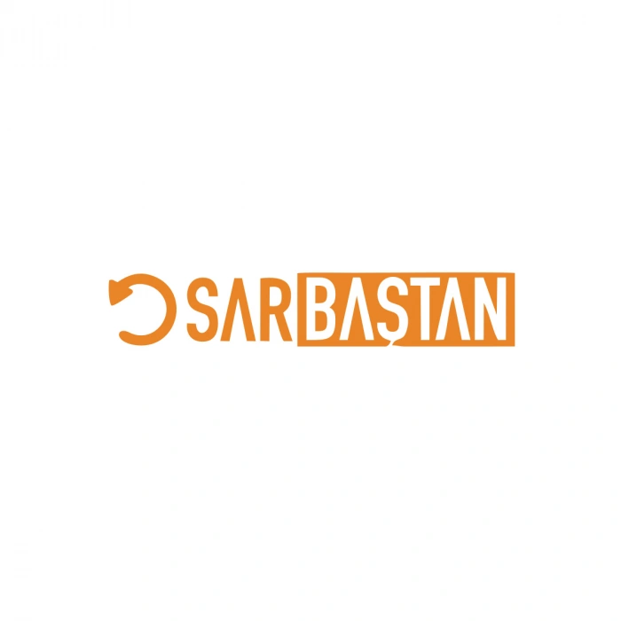 Sar Baştan Araba Sticker 17x17 Cm Turuncu