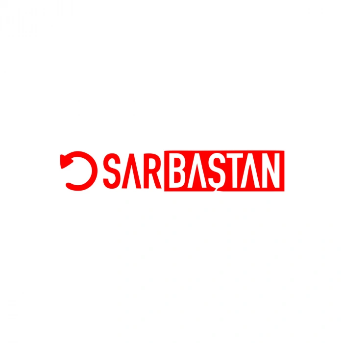 Sar Baştan Araba Sticker 17x17 Cm Kırmızı