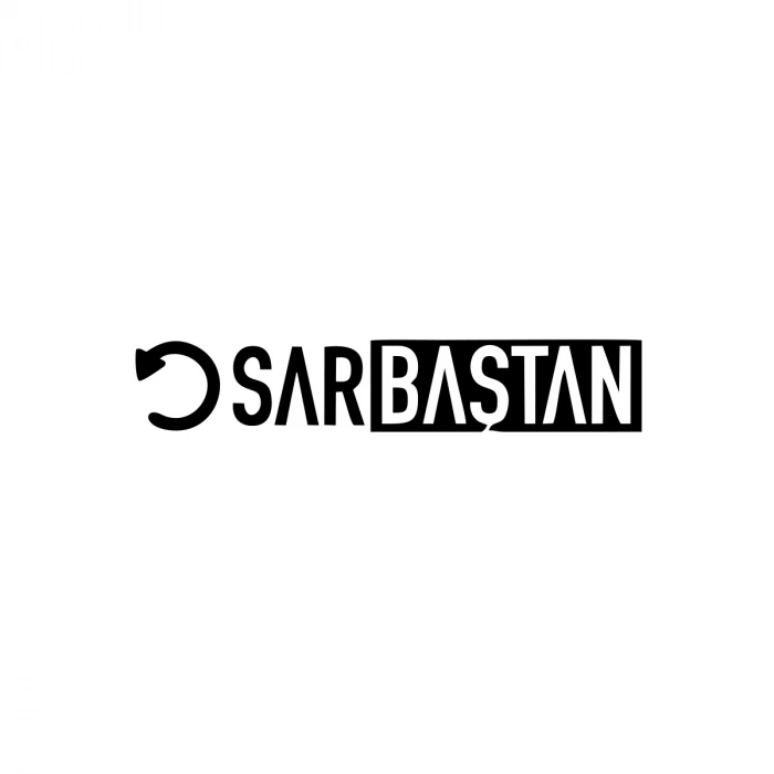 Sar Baştan Araba Sticker 17x17 Cm Siyah