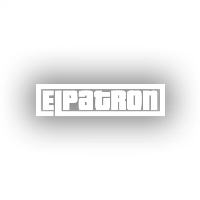 Elpatron Araba Sticker 17x17 Cm Beyaz