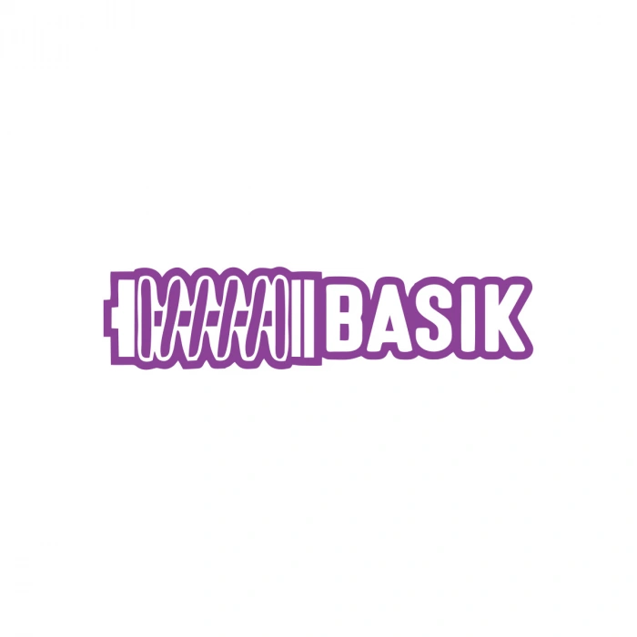 Basık Araba Sticker 17x17 Cm Mor