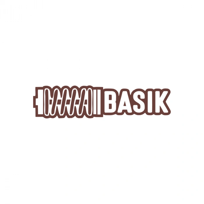Basık Araba Sticker 17x17 Cm Kahverengi