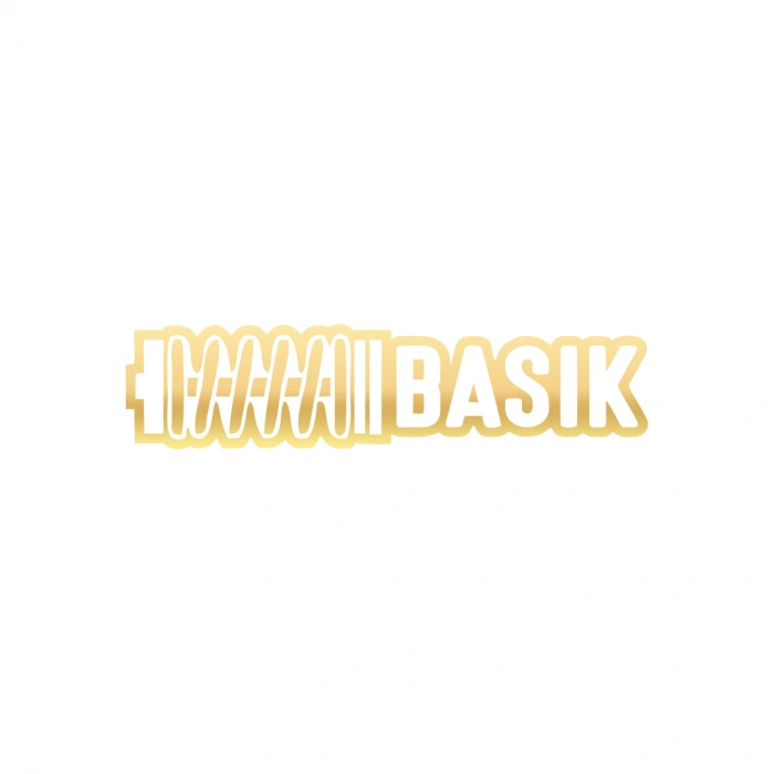 Basık Araba Sticker 17x17 Cm Gold