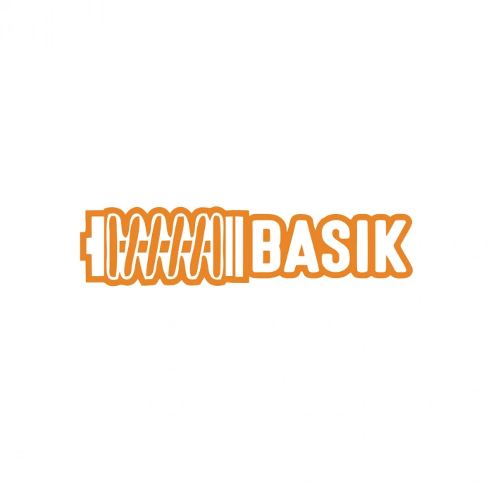 Basık Araba Sticker 17x17 Cm Turuncu