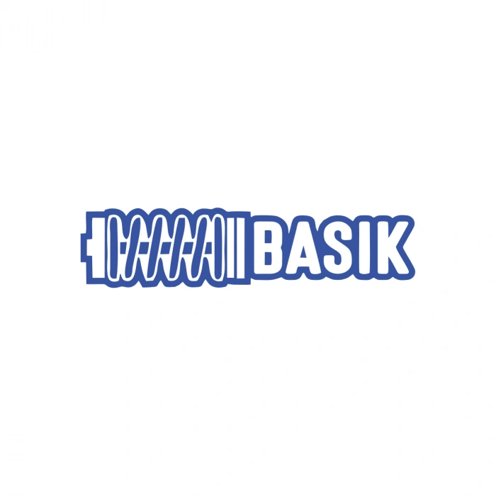Basık Araba Sticker 17x17 Cm Mavi