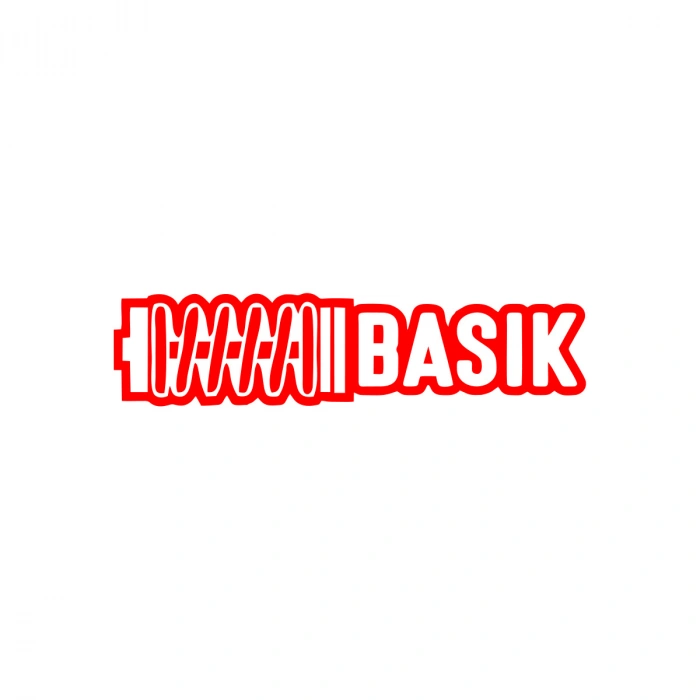 Basık Araba Sticker 17x17 Cm Kırmızı