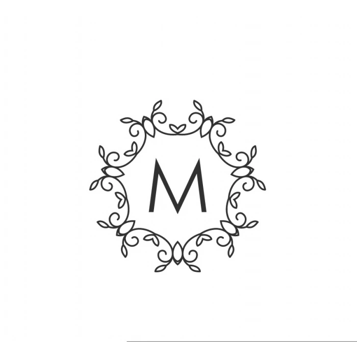 Zarif Altın Rengi Çelenk Etiketi Kına Nişan Düğün 3x3 cm özel etiket / 50 adet sticker